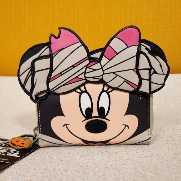 Loungefly Handbags - Loungefly Disney Minnie Mouse Mummy Costume Halloween Cosplay Zip Around Wallet